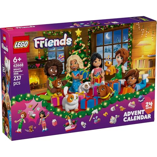 LEGO Friends Advent Calendar 2025 - Toy, Birthday Present, Building Blocks, Educational Toy for Girls and Boys, Ages 6, 7, 8, 9, Vehicles, Cars, Minia