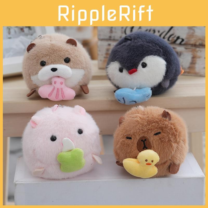 Delightful Penguin Plush Keychain Soft And Fluffy Doll Adorable Seasonal Accessory