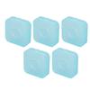  Pcs Small Plastic Box Transparent Blue Multifunctional Dust Prevention Clear Container for Handicr