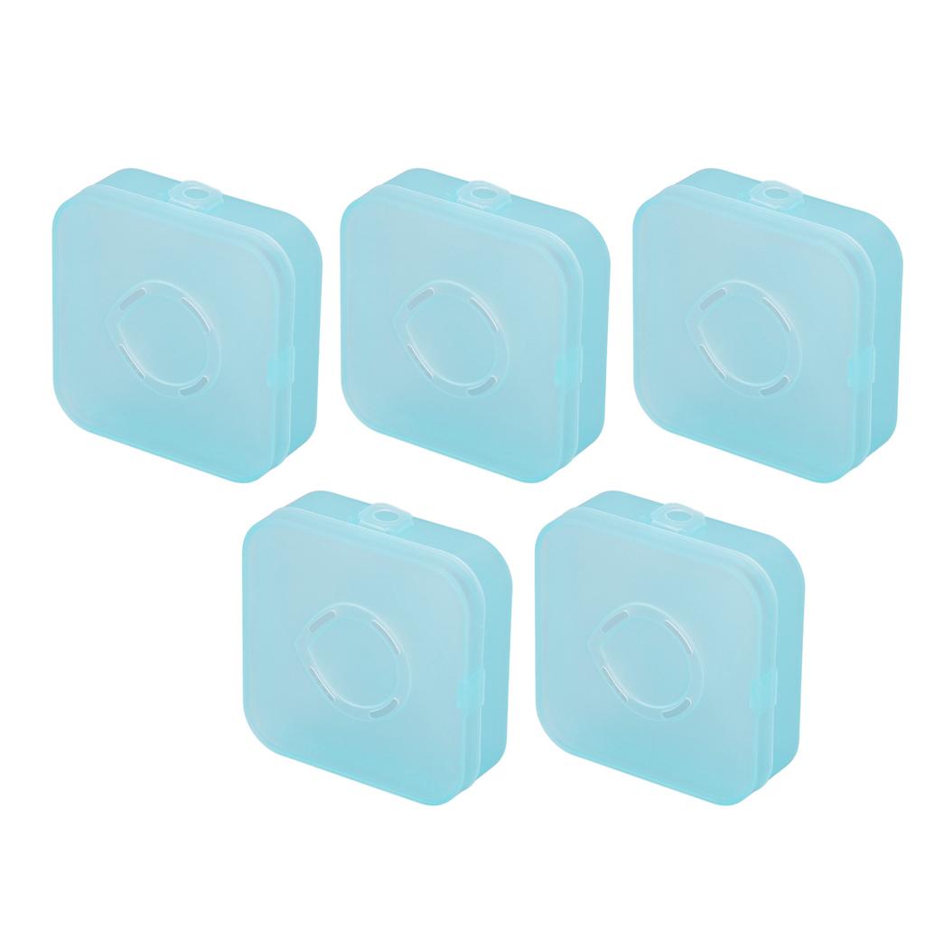 Pcs Small Plastic Box Transparent Blue Multifunctional Dust Prevention Clear Container for Handicr