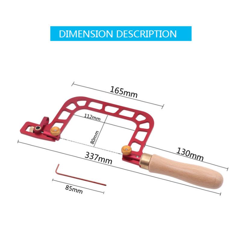 Seghetto da traforo Lavorazione del legno Disegno Sega a filo Telaio in lega di alluminio Sega curva con filo diamantato per Ceramica Erba Legno Taglio Accurato