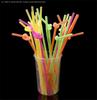 100pc/lot 1.2 cm big Disposable bubble tea straw milk tea milk juice plastic transparent 19/23cm Tea Fruit Drink Straws