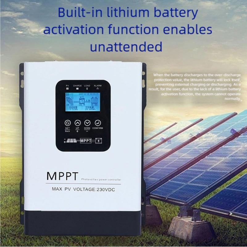 MPPT Solar Panel Charge Regulator 30A/60A Auto Solar Charge Battery Regulator for Electronic Device Easy to Use