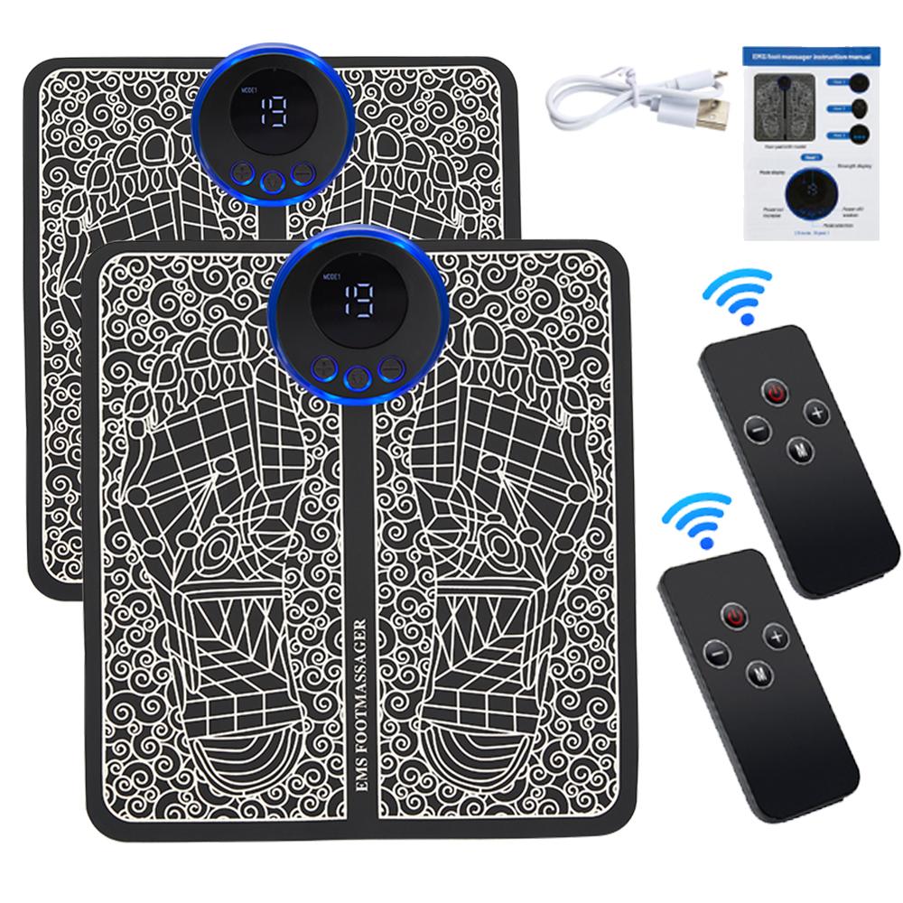 Electric EMS Foot Massager Pad Feet Acupoints Muscle Stimulation Improve Blood Circulation Relief Pain Relax Massage Mashine