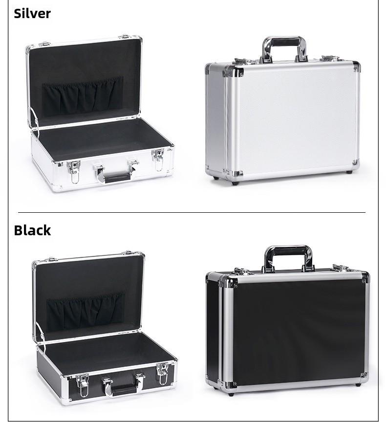 Portable Aluminum Alloy Toolbox for Electricians and Equipment Storage