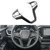ABS Carbon Fiber Steering Wheel Frame Cover Trim for Isuzu D-Max Dmax 2025 2025 Steering Wheel Decoration Sticker Moulding Acc