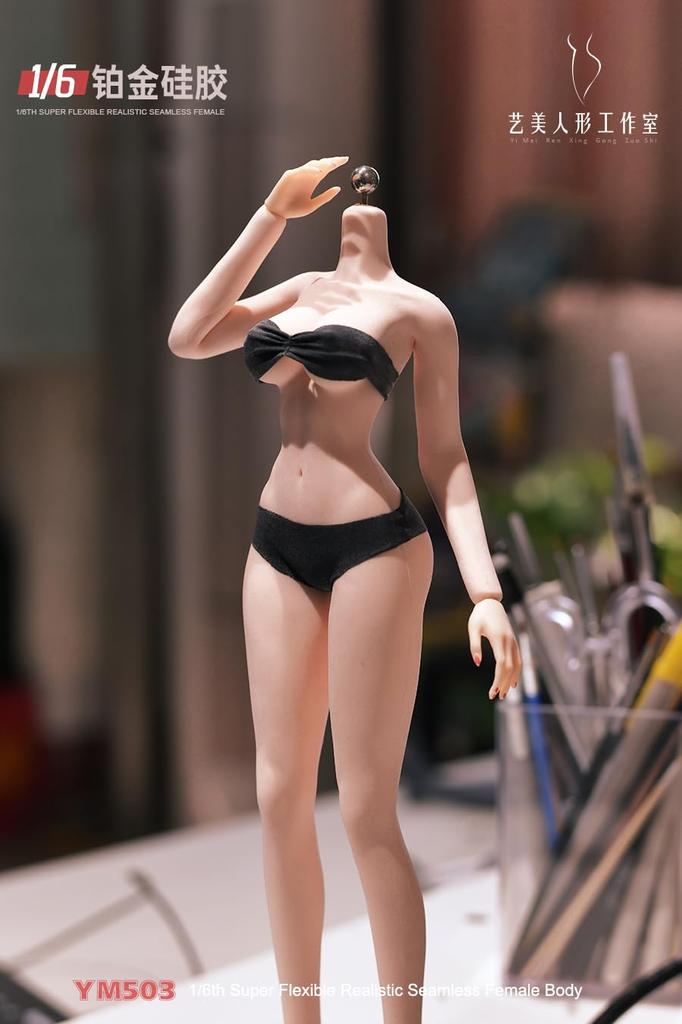 Spielzeug & Hobby [TOYBARJAPAN] Actionfigur im Maßstab 1:6 YIMEI YM503 Schlanke Schöne, Dünne Highschool-Schülerin, Nahtloser Körper mit Skulptur