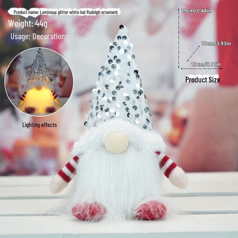 2024 Luminous Christmas Decorations: Rudolph, Santa, and Snowman Dolls