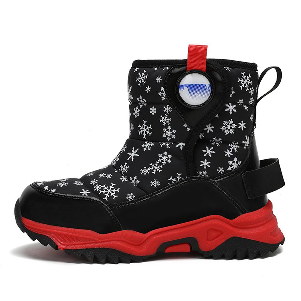 Winter Snow Boots for Boy and Girl Waterproof Winter Boots with Fur Lined Snow Boots Warm Cozy for Toddler/Little Kid