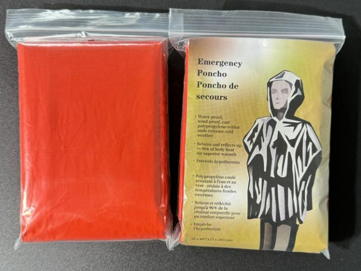 

Outdoor Thermal Insulation Blanket for Camping and Hiking Orange Poncho Basic