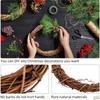 DIY Floral Wreath Round Natural Rattan Ring Christmas Garland Hanging Ornament Wedding Decoration Home Decor
