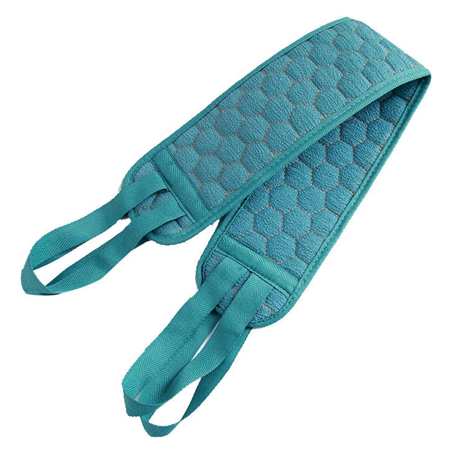 

Длинное полотенце для растирания спины, банное полотенце для душа для взрослых, глубоко отшелушивающее полотенце, тканевая накладка для ног, ступней и рук циан