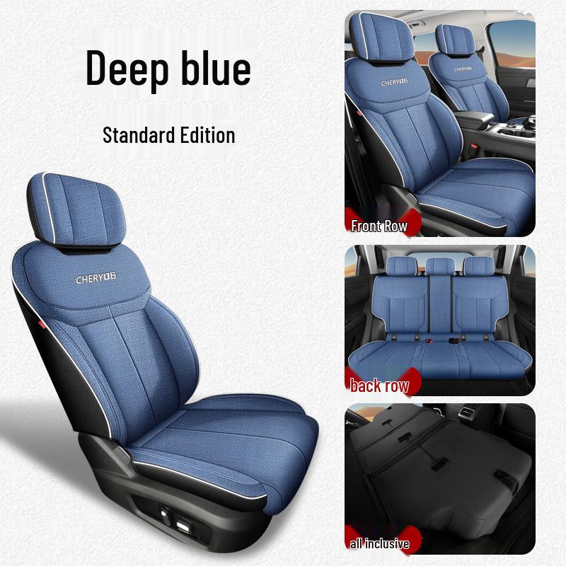 Chery Explore 06 Universal Five-Seat Linen Car Seat Cushion Cover for All Seasons