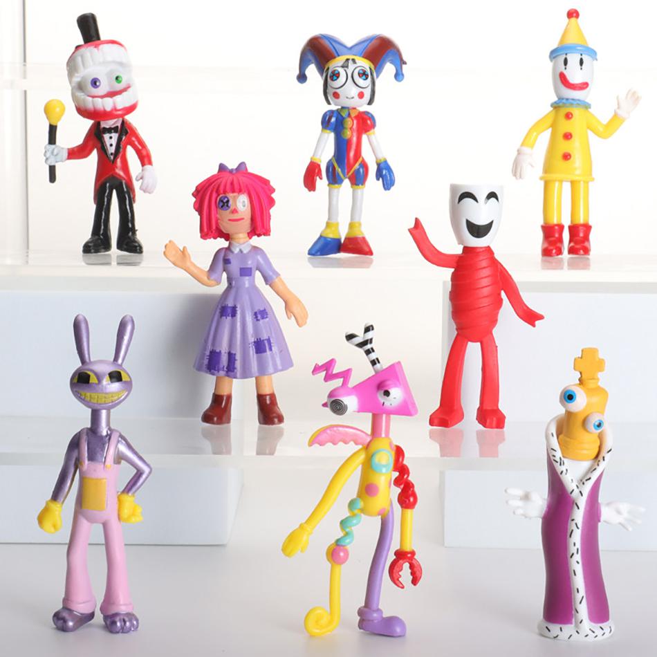 6-12 Pcs/Set The Amazing Digital Circus Anime Figure Ragatha/Jax/Pomni Action Figure Pvc Collection Decoration Model Doll Toys