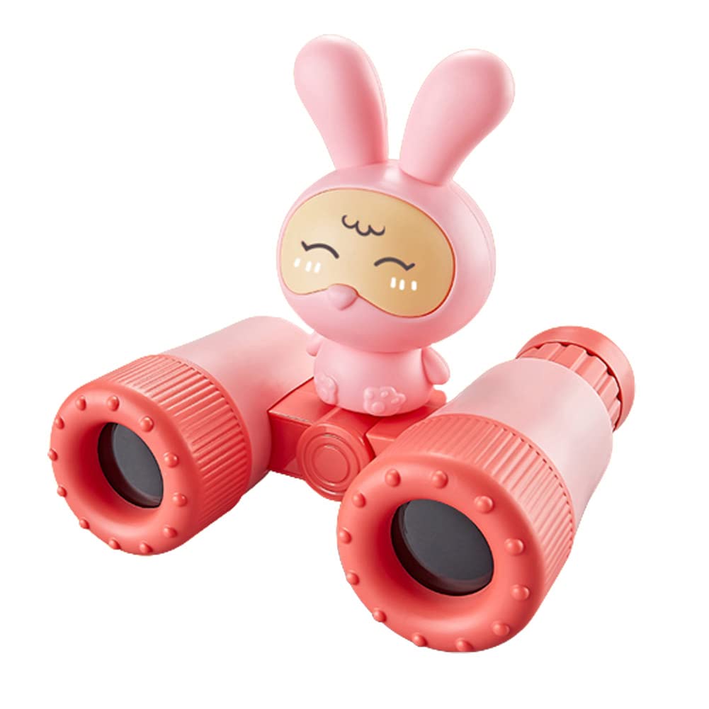 [Suitcase Company] GPT Children's Binoculars, 8x Zoom, Cute Rabbit Design, Monocular Magnifying Glass with Neck Strap, Compact and Lightweight,