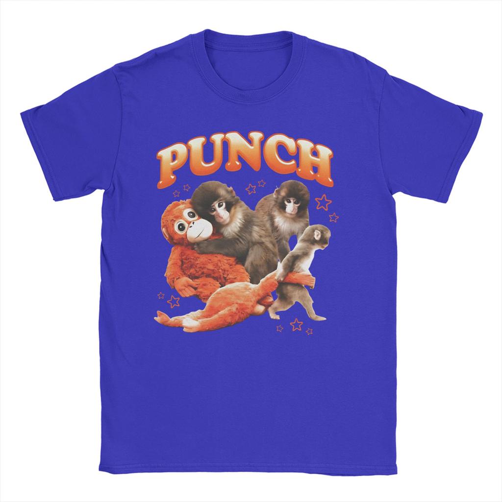 Baby Monkey Punch Cute Monkey Punch Cotton T Shirt For Unisex Summer YK Fun T Shirts Breathable Harajuku Tee Shirt Big Size
