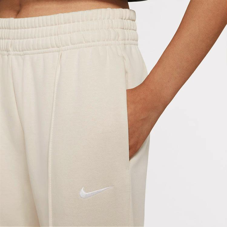 Nike Sportswear Essential Fleece Solid Color Sports Long Pants Spring Women Bottoms White BV4090-219