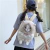 Soft Fluffy Cat Backpack Large Capacity Shoulder Bag Cute Plush Rucksack  Casual Daily
