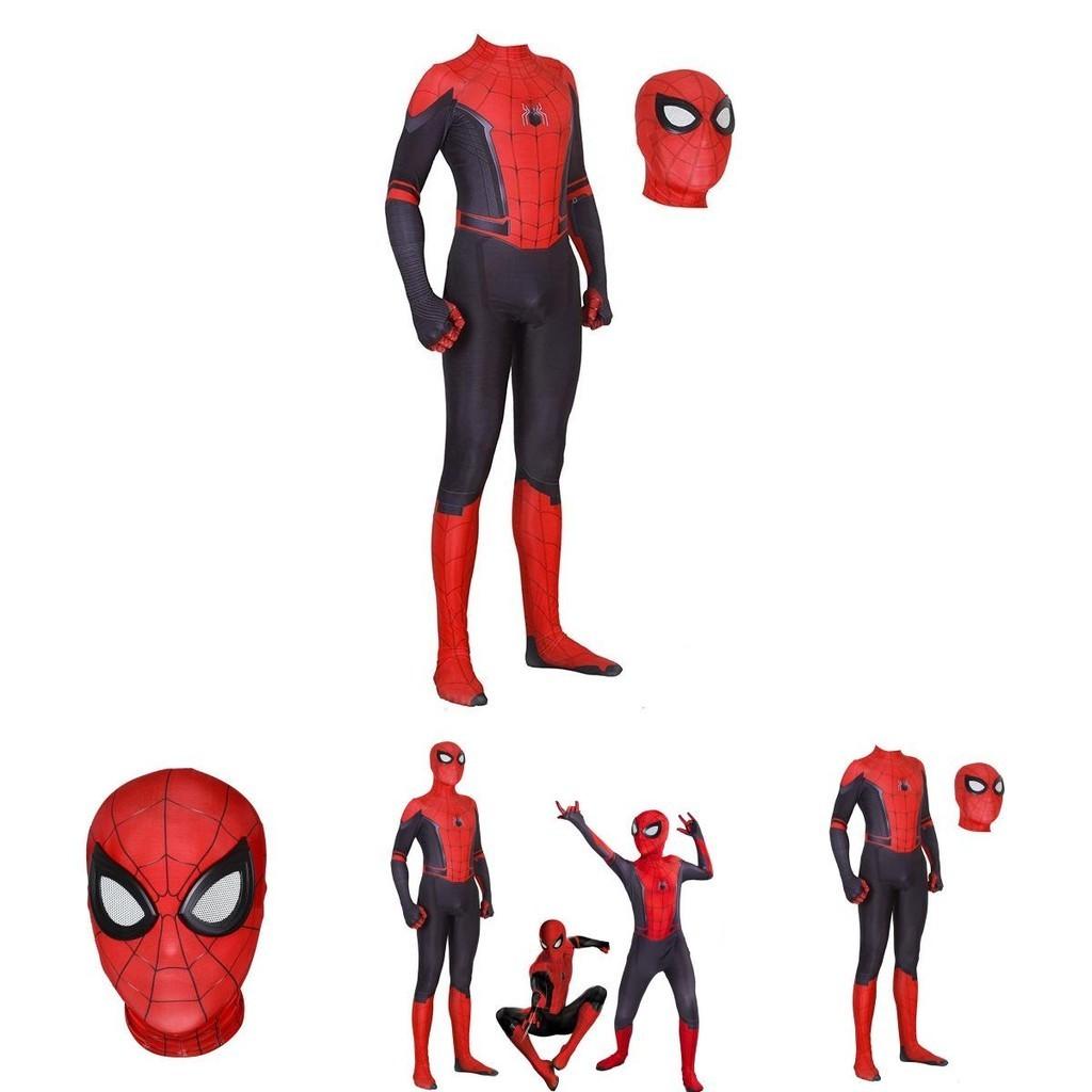 Quality Peter Parker Spider Man Far From Home Cos Costume For Adults And Kids**