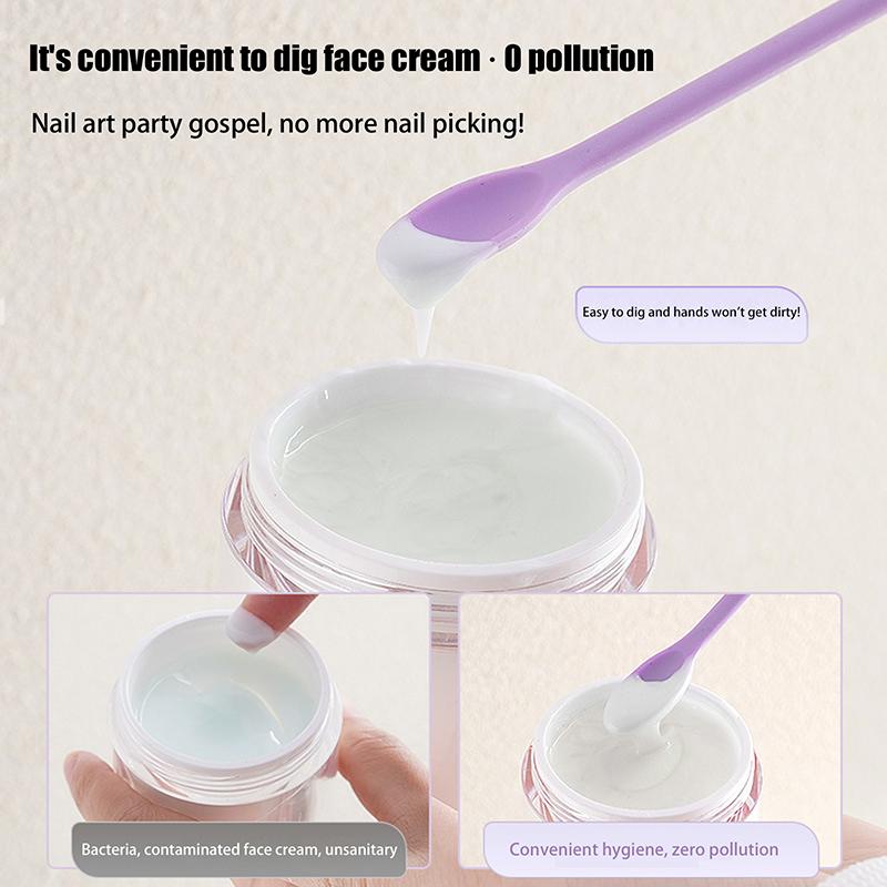 Cosmetic Bottle Silicone Mini Scraper Three Piece Set Baking Double End Two In One Spatula Jam Deep Bottle Scraper Spoon Set