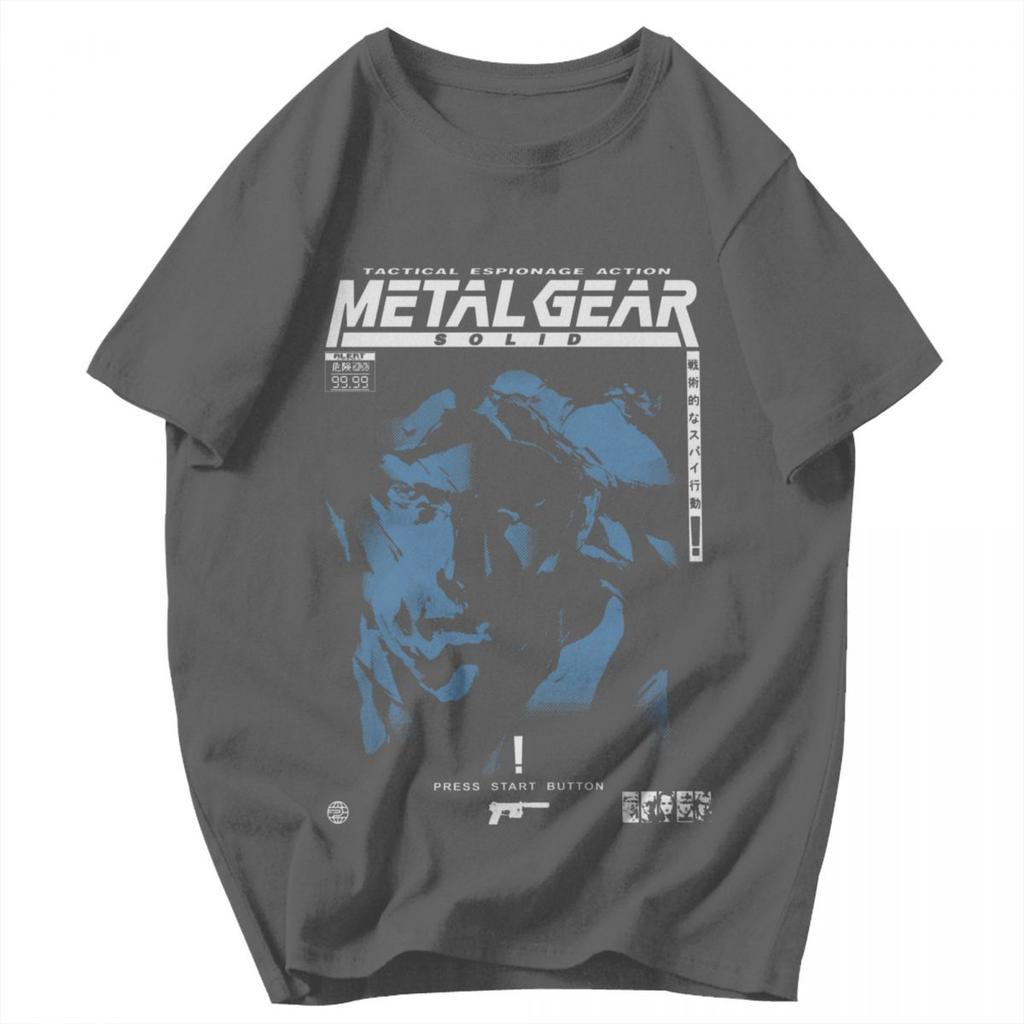 Men T Shirt Metal Gear Solid Gray Fox Fans Gifts Idea Y2K Graphic Short Sleeve Unisex Clothing T Shirts
