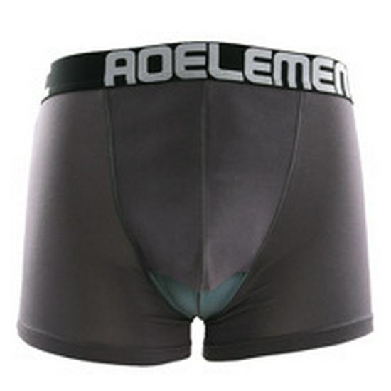 Boxeri bărbați din plasă de mătase de gheață cu suport pentru scrot și separare în formă de U