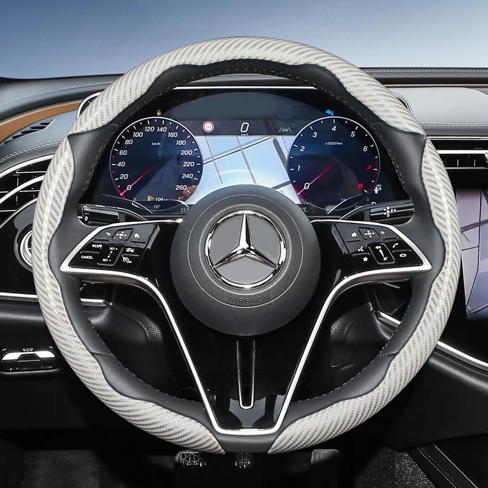 Geeignet für Mercedes-Benz Lenkradabdeckung mit Carbonfaser-Textur und segmentiertem Schnellverschluss-Design V g S a E C-Klasse Gle Glc Gla Glb Cls