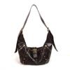Oil Wax LeatherRetro American Style Locomotive Style Underarm Bag Y2K Shoulder Bag  Travel