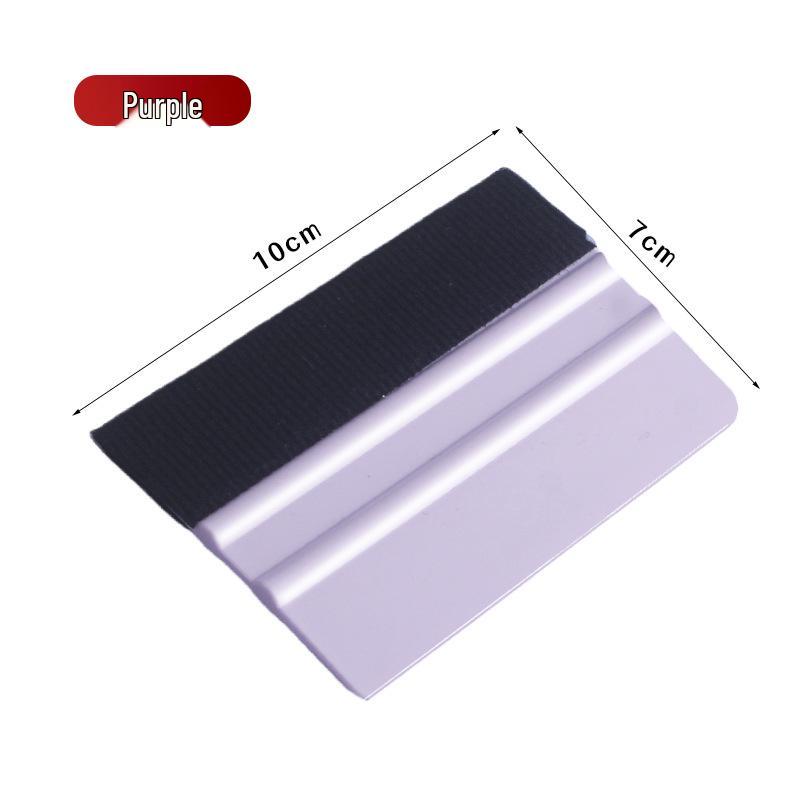 Thickened Fiber Suede Transparent Film Scraper for Car Body Color Change, Double-Sided Square Tool