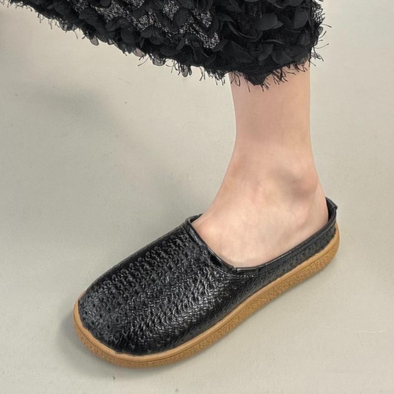 Fashion Summer Women Flats Slippers Casual Mules Shoes Fashion Slingback Sandals 2025 New Woman Walking Cozy Slides Sandalias De Mujer