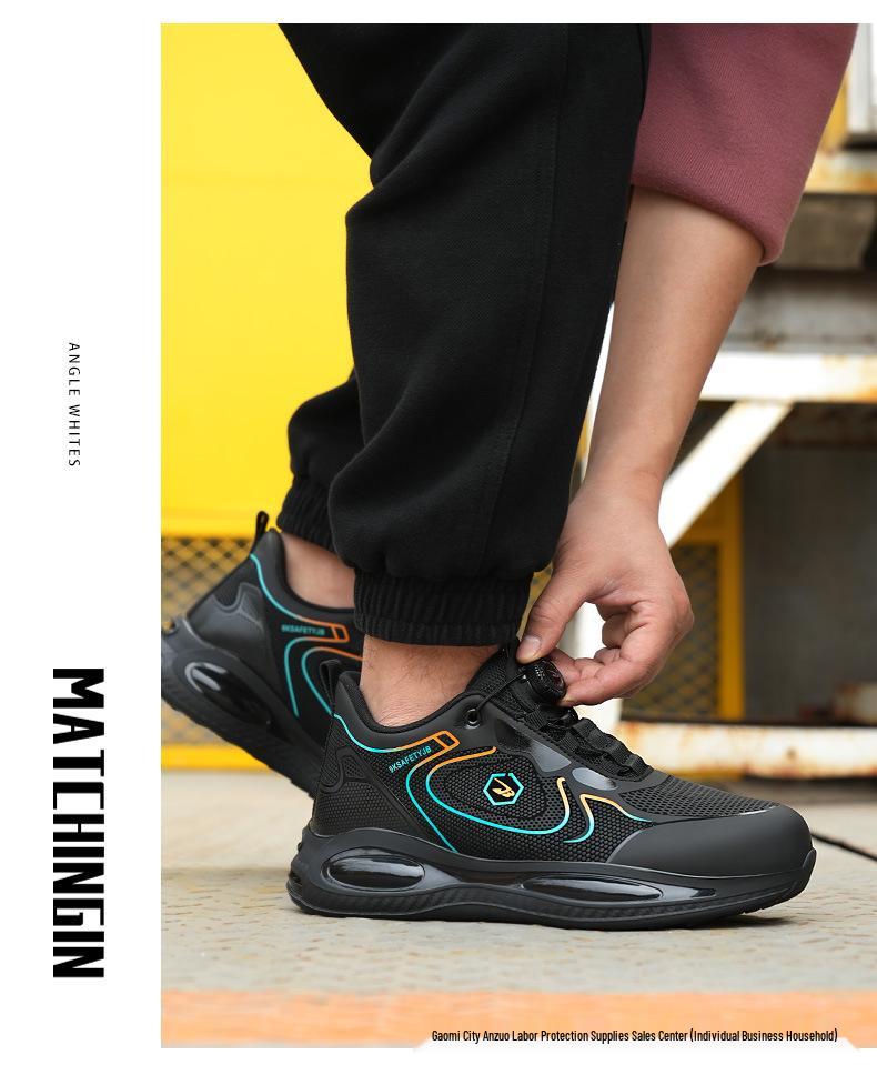 Durable Non-Slip Steel Toe Safety Shoes - Anti-Smash & Puncture Resistant, Comfortable for Long Wear