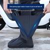 Waterproof Non-Slip High-Top Rain & Snow Shoe Covers for Outdoor Cycling - Unisex, Wear-Resistant, Sandproof, Thickened