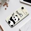 Pro iPhone 17 Air Pouzdro Panda Vzor Potisk Rovný Okraj TPU Zadní Kryt Telefonu