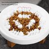 Pet Cats Dog Slow Food Bowl Fat Help Healthy Smooth Round Thickened Bowl Elevated Stand