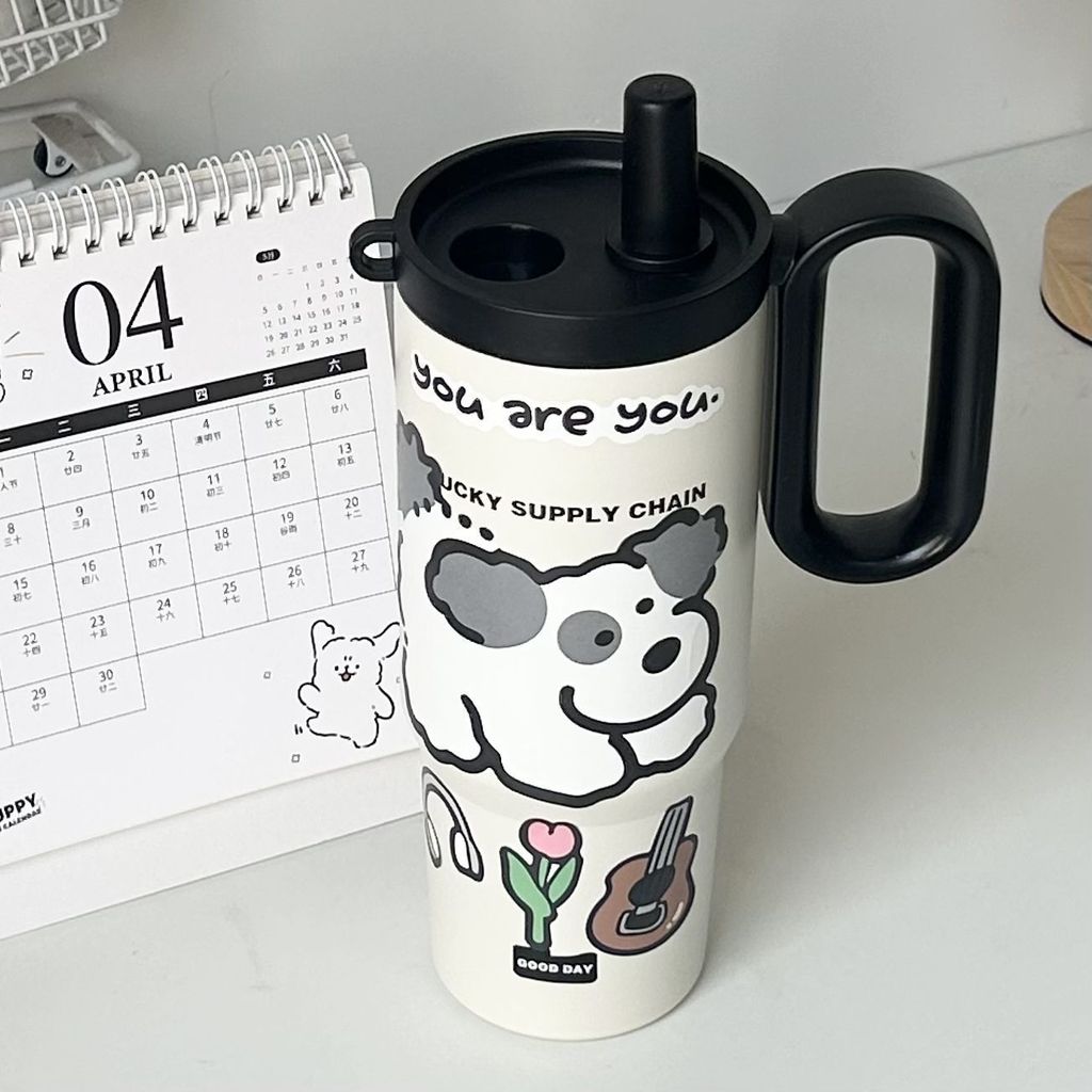 Summer Cooling Water Bottle With Handle 316 Stainless Steel Insulated Cup For Home Outdoor Car Use
