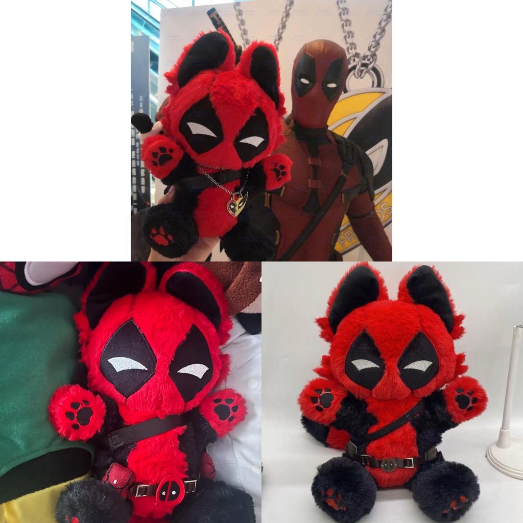 Pluszowa Lalka Deadpool 30cm Miękka Postać z Kreskówki Pluszowa Zabawka Dla Nastolatków i Dzieci