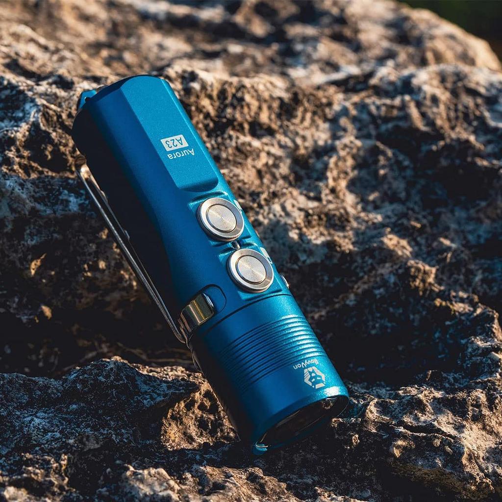 RovyVon A23 1000 6 Ultra Bright Portable USB C Rechargeable Handheld EDC Waterproof for Outdoor and Emergency Use Flashlight, Lumens, Modes,