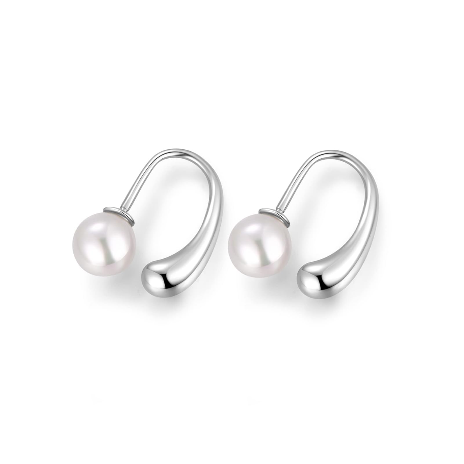 

Free Bird Hook Earrings for Drop 925 For Everyday Day Gift Women, Earrings, Pearl, Silver, Hypoallergenic, Use, Office, Simple, Mother s Day, Mother s