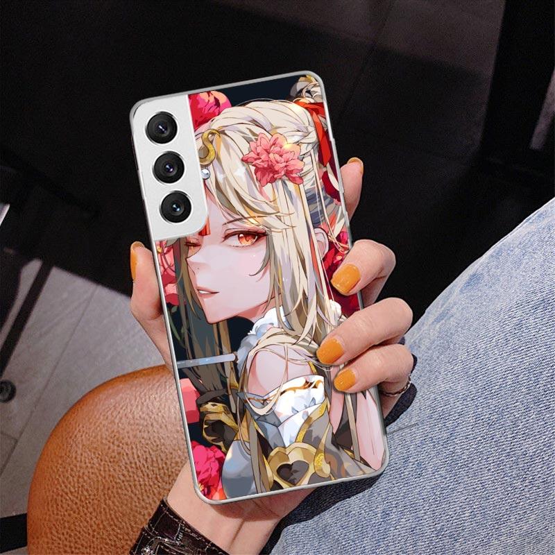 Genshin Impact Raiden Shogun Baal Phone Case For Samsung Galaxy S24 S25 Edge S26 Ultra S23 S22 S21 Plus S20 FE + Personalized Pr