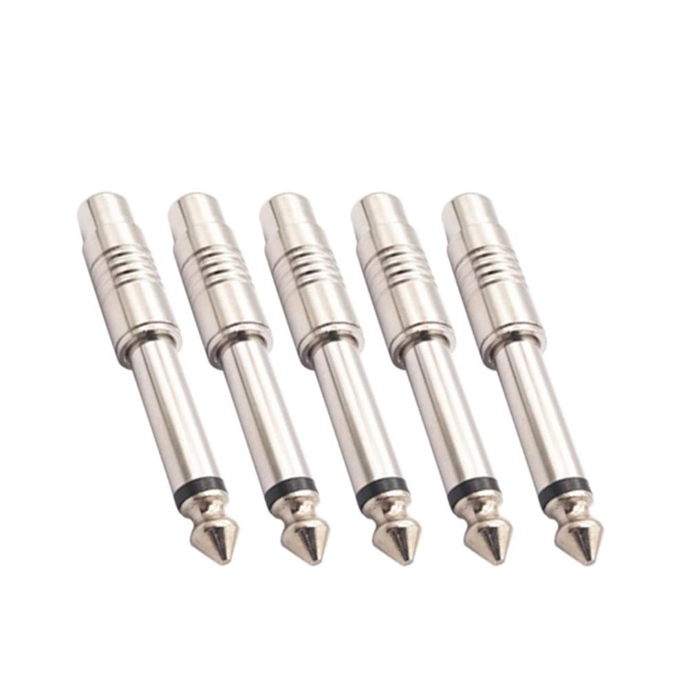 5Pcs Audio Adapters 6.5mm Male to Female Stereo Brand New Hot High Quality