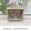 Nordic Transparent Wooden Piggy Bank and Travel Fund Box – Desktop Savings and Decorative Storage