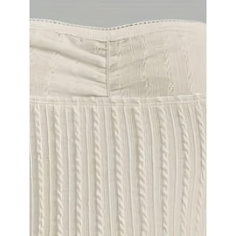Women'S Sexy Strapless Top Fashion Knitted Summer Tops Tight - Fitting Bustier Shirt For Girls