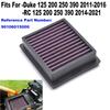 High Flow Air Cleaner Element Air Filter Fit For KTM Duke 125 200 250 390 2011-2016, RC390 250 200 125 2014- Ref. 9010601500