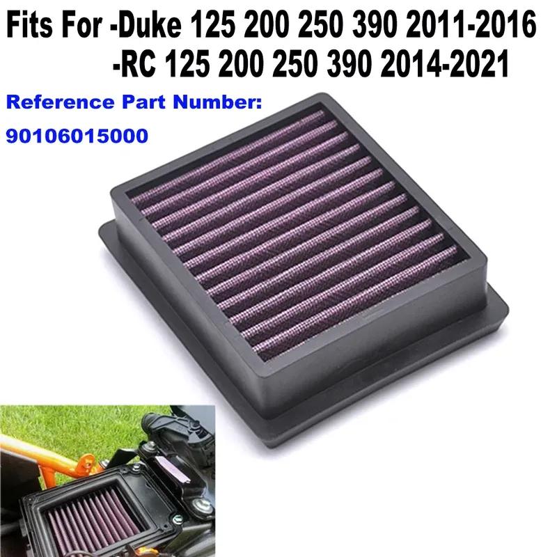 High Flow Air Cleaner Element Air Filter Fit For KTM Duke 125 200 250 390 2011-2016, RC390 250 200 125 2014- Ref. 9010601500