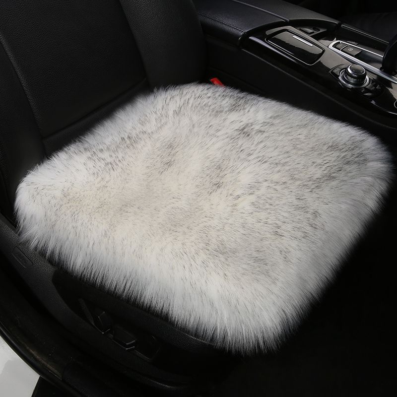 Winter Hairy Car Seat Cushion Warm Pillows Chairs Pads Comfortable Decorative Solid Cushions Sofa Living Room Back Pillow Ins