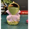 Gold Plated Ganesha with Terracotta Colour - Perfect for Car Dashboards, Office & Home Shelves, Diwali Puja, and Gifting