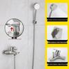 Lilon 304 Stainless Steel Concealed Bathtub Shower Mixer Set