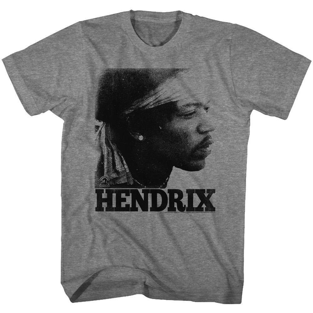 Jimi Hendrix Authentic T-Shirt Mens Vintage Face Sizes SM5XL Graphite Heather Unisex T-Shirt XXXL