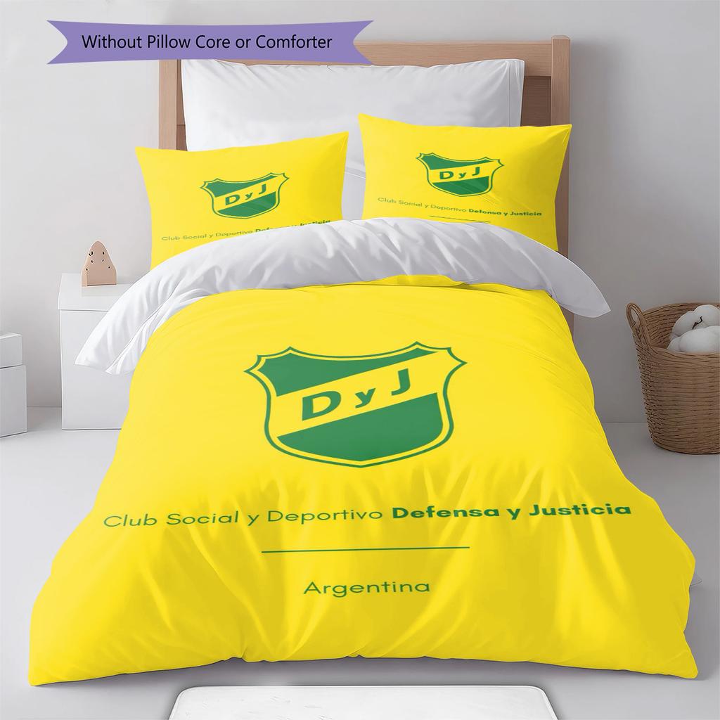 Defensa y Justicia Pattern Bedding Set Quilt Cover Pillowcase Home Decor Gift (1 * duvet cover + 2 * pillowcase, without core)