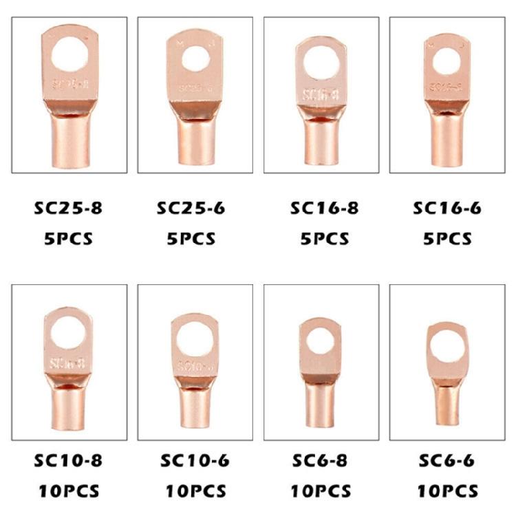 SC Series Copper Cable Lug with Heat Shrink Tubing Battery Terminals Connector